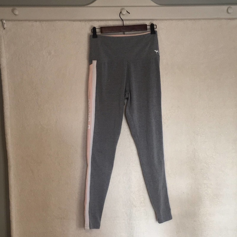 Victorias Secret Leggings Small Pink Gray